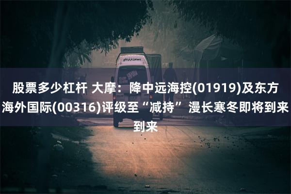 股票多少杠杆 大摩：降中远海控(01919)及东方海外国际(00316)评级至“减持” 漫长寒冬即将到来