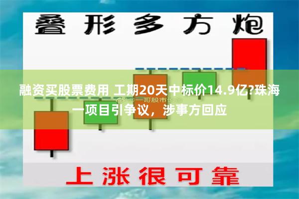 融资买股票费用 工期20天中标价14.9亿?珠海一项目引争议，涉事方回应