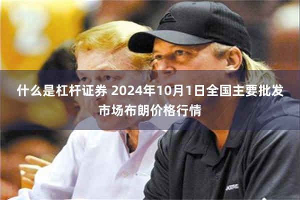 什么是杠杆证券 2024年10月1日全国主要批发市场布朗价格行情