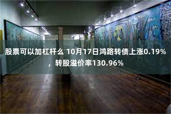 股票可以加杠杆么 10月17日鸿路转债上涨0.19%，转股溢价率130.96%