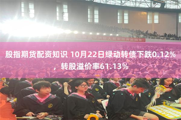 股指期货配资知识 10月22日绿动转债下跌0.12%，转股溢价率61.13%