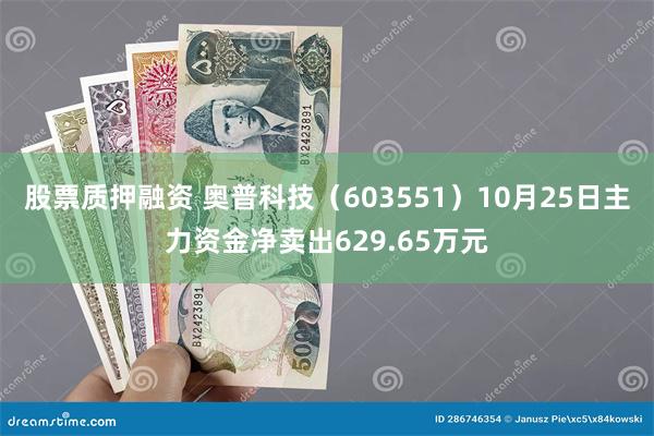 股票质押融资 奥普科技（603551）10月25日主力资金净卖出629.65万元