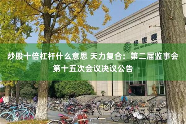 炒股十倍杠杆什么意思 天力复合：第二届监事会第十五次会议决议公告